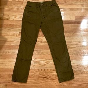 Size eight, grey green REI brand pants.